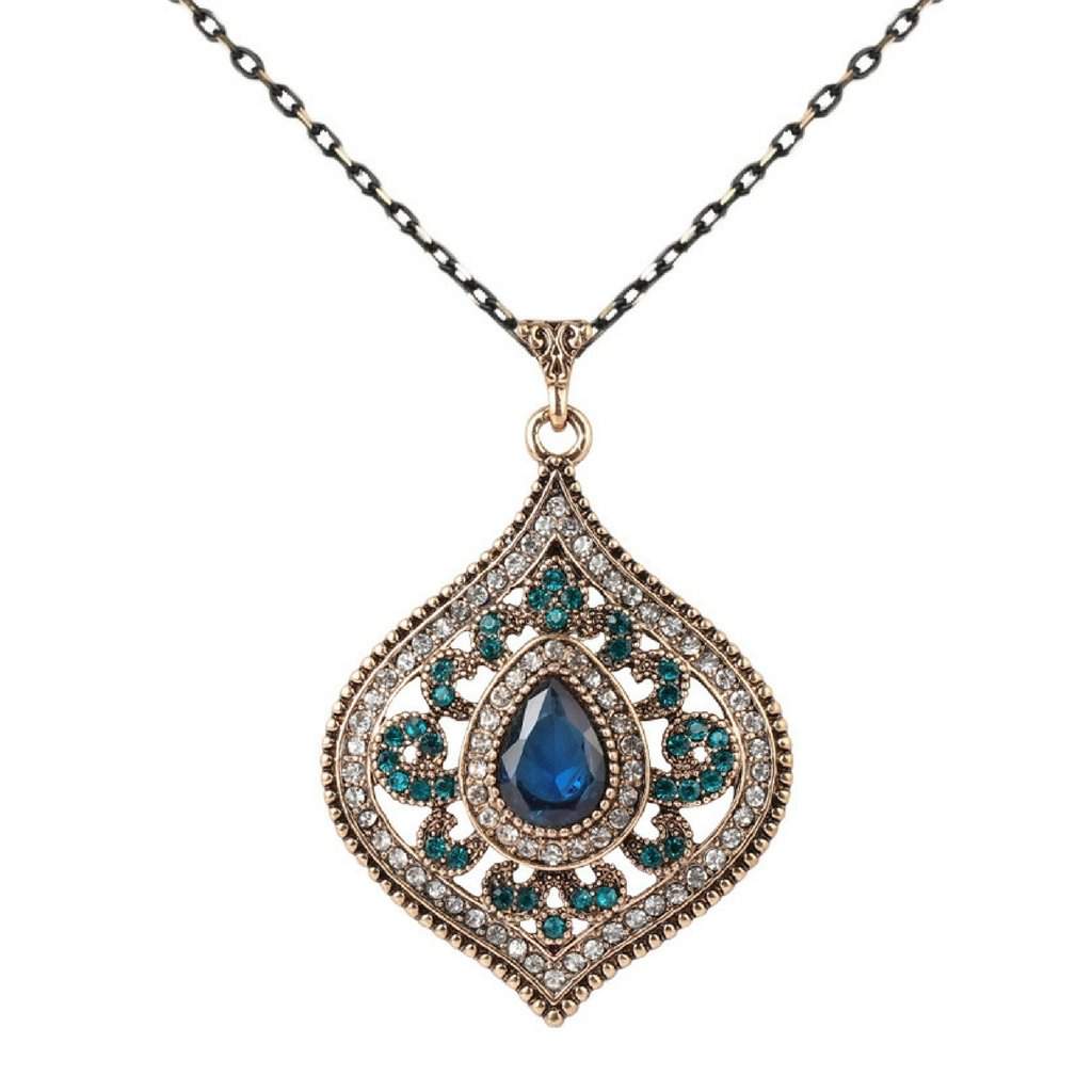 Blue pendant clearance necklace